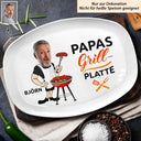 Gift For Father, Gift For Grandpa, Grilling - Eigenes Foto Papas Grillplatte - Personalisierte Platte