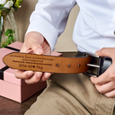 Gift For Husband,Gift For Boyfriend,Gift For Men,Gift For Couples - Ich Habe Es Abgeleckt Also Gehört Es Mir - Personalisierter Ledergürtel Mit Gravur