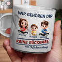 Parents,Gift For Grandparents,Gift For Grandpa,Gift For Grandma,Gift For Father,Gift For Mother - Wir Gehören Dir Keine Rückgabe Oder Rückerstattung - Personalisierte Marmor-Tasse