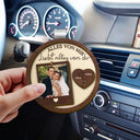 Gift For Couples,Gift For Husband,Gift For Wife,Gift For Boyfriend,Gift For Girlfriend,Gift For Men,Gift For Women,Anniversary - Eigenes Foto Fahr Vorsichtig Ich Liebe Dich Küssendes Paar - Personalisierter Individuell Geformter Auto-Sonnenblende-Clip