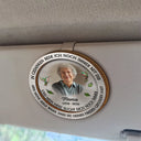 Gift For Father, Memorial, Family - Eigenes Foto In Gedanken Rede Ich Noch Immer Mit Dir - Personalisierter Individuell Geformter Auto-Sonnenblende-Clip