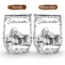Gift For Sisters,Gift For Sibling,Gift For Bestie,Old Best friends,Gift For Women, Photo - Pencil Sketch - Eigenes Foto Als Bleistiftskizze Wahre Freundschaft Ist Eine Reise Ohne Ende - Personalisierter Wein-Thermobecher
