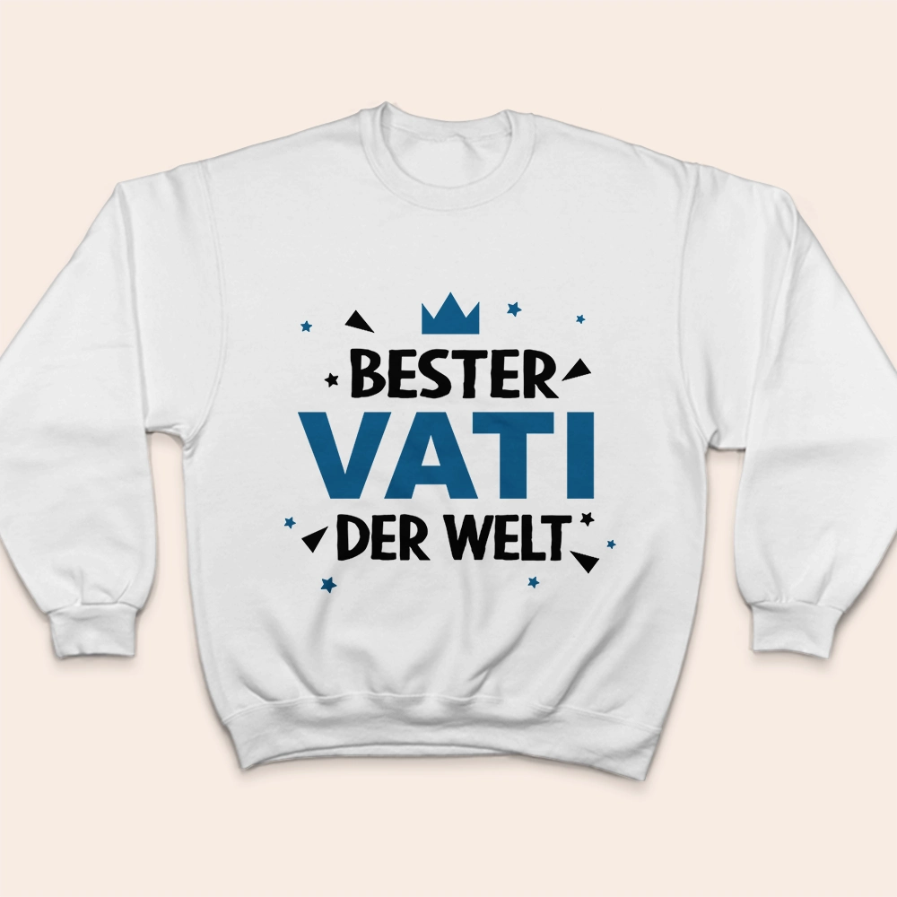 Gift For Father - Eigenes Foto Bester Papa Opa Der Welt - Personalisiertes Loungewear-Set