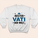 Gift For Father - Eigenes Foto Bester Papa Opa Der Welt - Personalisiertes Loungewear-Set