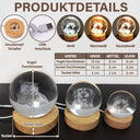 Gift For Father, Moon Phase - Mondphase Wir Lieben Dich Bis Zum Mond Und Wieder Zurück - Personalisierte Kristall-Kugellampe