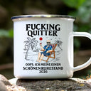 Gift For Father, Retirement - Oops Ich Meine Einen Schönen Ruhestand - Personalisierte Emailletasse