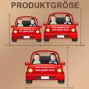 Gift For Father - Eigenes Foto Fahr Vorsichtig Papa Lustige Kinder - Personalisierter Acryl Autoanhänger
