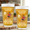 Gift For Father, Retirement - Jeder Schluck Schmeckt Nach Nicht Mehr Mein Problem Ruhestand - Personalisiertes Bierglas