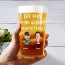 Gift For Father - Eigenes Foto Für Papa Von Den Gründen Warum Du Trinkst - Personalisiertes Bierglas