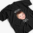 Gift For Father - Eigenes Foto Babygesicht Kindergesicht Dieser Papa Gehört Zu - Personalisiertes T Shirt