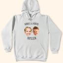 Gift For Father - Eigenes Foto Babygesicht Kindergesicht Dieser Papa Gehört Zu - Personalisiertes T Shirt
