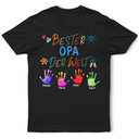 Gift For Grandpa - Bester Opa Der Welt - Personalisiertes T Shirt