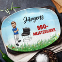 Gift For Father, Grilling - Geniales BBQ Geschenk Für Männer - Personalisierte Platte
