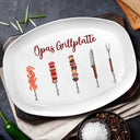 Gift For Father, Grilling - Papa Grillmeister - Personalisierte Platte