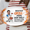 Gift For Father, Grilling, Photo - Eigenes Foto Bester Grill-papa Der Welt - Personalisierte Platte