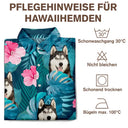 Custom Photo,Beach,German,Summer,Non-Eng,Dog Lovers,Pet Lovers,Playful,Cut-Face Photo,Icon - Eigenes Foto Lustige Gesichter Von Familie Und Haustieren - Personalisiertes Hawaiihemd