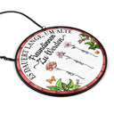 German,Summer,Non-Eng,Gift For Bestie,Sentimental,Icon - Geburtsblumen Ein Alter Freundin Gewachsen Ist - Personalisierter Buntglas-Fenster-Sonnenfänger Zum Aufhängen