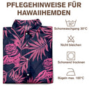 Gift For Couples,Gift For Wife,Gift For Women,Gift For Husband,Gift For Men,Gift For Boyfriend,Gift For Girlfriend,Gift For Yourself,Summer,Pet Lovers,Pet Dad,Pet Mom,Pet Couple - Eigenes Foto Als Bleistiftskizze Palmblatt-Muster Urlaubsstimmung - Personalisiertes Hawaiihemd
