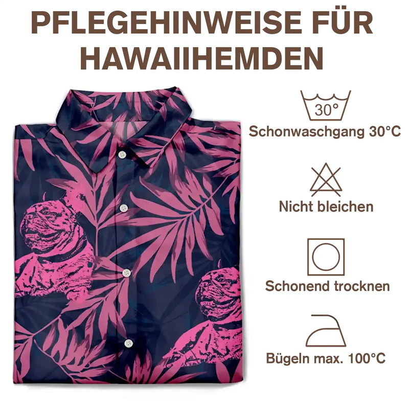 Gift For Couples,Gift For Wife,Gift For Women,Gift For Husband,Gift For Men,Gift For Boyfriend,Gift For Girlfriend,Gift For Yourself,Summer,Pet Lovers,Pet Dad,Pet Mom,Pet Couple - Eigenes Foto Als Bleistiftskizze Palmblatt-Muster Urlaubsstimmung - Personalisiertes Hawaiihemd