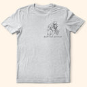 Gift For Father - Eigenes Foto Als Bleistiftskizze Familie Hund Katze Porträt - Personalisiertes T Shirt