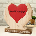 Family,Gift For Wife,Gift For Women,Gift For Husband,Gift For Mother,Gift For Father,Gift For Grandparents,Gift For Grandpa,Gift For Grandma,Parents,Gift For Men - Familienhände Für Immer Zusammen - Geschenk Für Mama, Papa Und Familie - Personalisiertes Individuelles Form-Holzpuzzle