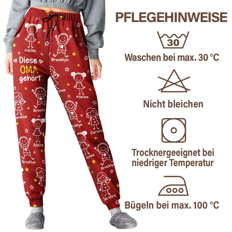 Gift For Husband,Gift For Wife,Gift For Yourself,Gift For Women,Gift For Men,Parents,Gift For Mother,Gift For Grandpa,Gift For Father,Gift For Grandma,Happy - Dieser Großvater Diese Großmutter Dieser Vater Diese Mutter Gehört - Personalisiertes Pyjamahose