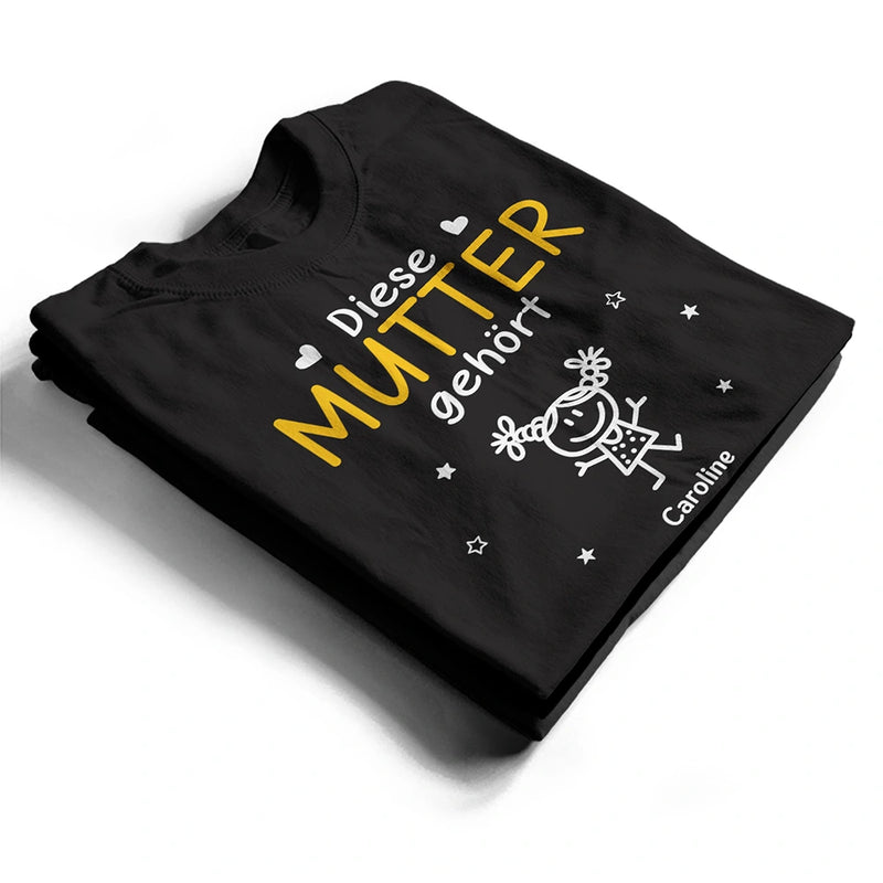 Gift For Husband,Gift For Wife,Gift For Yourself,Gift For Women,Gift For Men,Parents,Gift For Mother,Gift For Grandpa,Gift For Father,Gift For Grandma,Happy - Dieser Großvater Diese Großmutter Dieser Vater Diese Mutter Gehört - Personalisiertes T Shirt