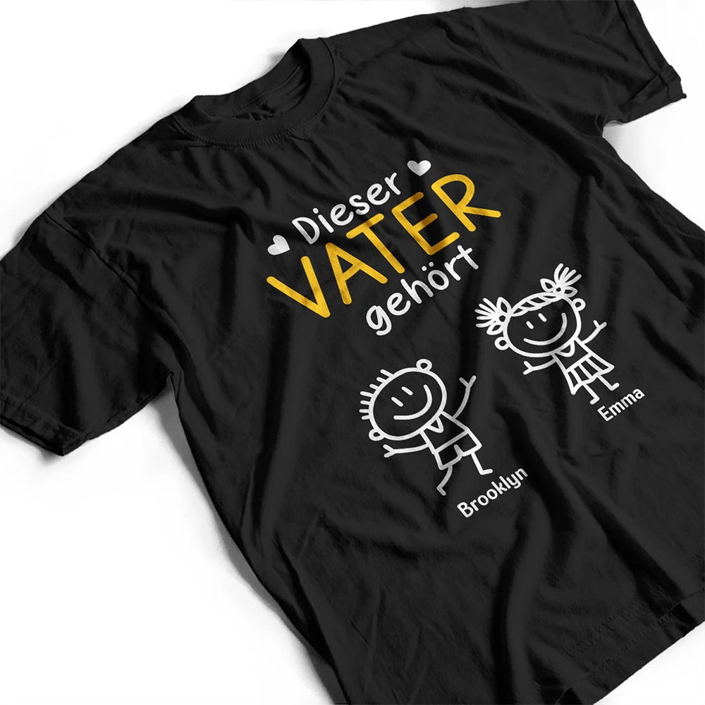 Gift For Husband,Gift For Wife,Gift For Yourself,Gift For Women,Gift For Men,Parents,Gift For Mother,Gift For Grandpa,Gift For Father,Gift For Grandma,Happy - Dieser Großvater Diese Großmutter Dieser Vater Diese Mutter Gehört - Personalisiertes T Shirt