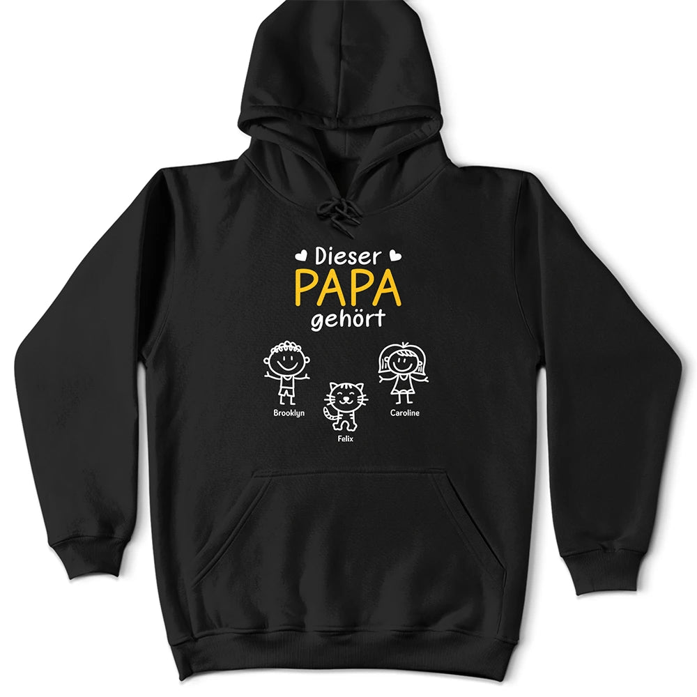 Gift For Husband,Gift For Wife,Gift For Yourself,Gift For Women,Gift For Men,Parents,Gift For Mother,Gift For Grandpa,Gift For Father,Gift For Grandma,Happy - Dieser Großvater Diese Großmutter Dieser Vater Diese Mutter Gehört - Personalisiertes T Shirt