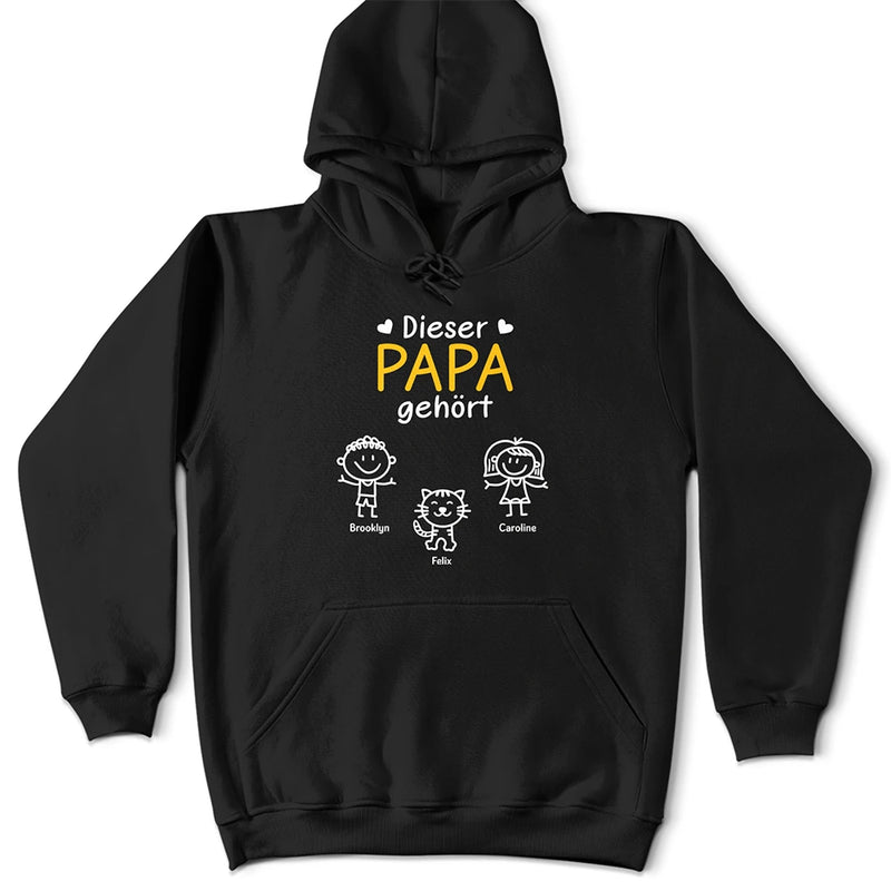 Gift For Husband,Gift For Wife,Gift For Yourself,Gift For Women,Gift For Men,Parents,Gift For Mother,Gift For Grandpa,Gift For Father,Gift For Grandma,Happy - Dieser Großvater Diese Großmutter Dieser Vater Diese Mutter Gehört - Personalisiertes T Shirt
