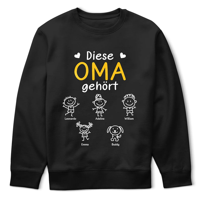 Gift For Husband,Gift For Wife,Gift For Yourself,Gift For Women,Gift For Men,Parents,Gift For Mother,Gift For Grandpa,Gift For Father,Gift For Grandma,Happy - Dieser Großvater Diese Großmutter Dieser Vater Diese Mutter Gehört - Personalisiertes T Shirt