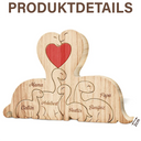 Family,Gift For Wife,Gift For Women,Gift For Husband,Gift For Mother,Gift For Father,Gift For Grandparents,Gift For Grandpa,Gift For Grandma,Parents,Gift For Men - Dinosaurier-Familie - Liebevolles Geschenk Für Mama, Papa Und Familie - Personalisiertes Individuelles Form-Holzpuzzle