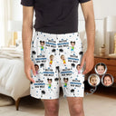 Gift For Father, Gift For Grandpa, Gift For Mother, Gift For Grandma - Eigenes Foto Bester Papa Opa Mama Oma Der Welt - Personalisierte Pyjama-Shorts