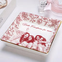 Gift For Sisters,Gift For Sibling,Gift For Bestie,Old Best friends,Gift For Women, Photo - Pencil Sketch - Eigenes Foto Als Bleistiftskizze Beste Freundinnen Für Immer - Personalisierte Schmuckschale