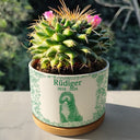 Pet Lovers, Pet Mom, Dog Mom, Dog Lovers, Cat Lovers, Cat Mom, Custom Photo, Memorial, Sad - Eigenes Foto Als Bleistiftskizze Haustier Erinnerungsgeschenk - Personalisierter Keramik-Blumentopf