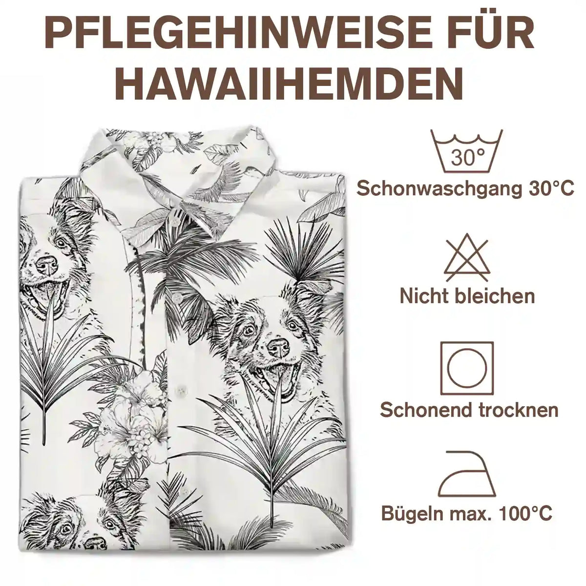 Gift For Couples,Gift For Wife,Gift For Women,Gift For Husband,Gift For Men,Gift For Boyfriend,Gift For Girlfriend,Gift For Yourself,Summer,Pet Lovers,Pet Dad,Pet Mom,Pet Couple - Eigenes Foto Als Bleistiftskizze Toile-de-Jouy-Muster für Familie Und Haustier - Personalisiertes Hawaiihemd