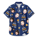 Gift For Father, Gift For Husband, Gift For Grandpa - Eigenes Foto Bester Papa Opa Der Welt - Personalisiertes Hawaiihemd