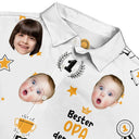 Gift For Father, Gift For Husband, Gift For Grandpa - Eigenes Foto Bester Papa Opa Der Welt - Personalisiertes Hawaiihemd