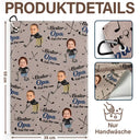 Gift For Father,Custom Photo,German,Summer,Non-Eng,Golf,Adorable,Cut-Face Photo - Eigenes Foto Bester Papi Opi Von Par - Personalisiertes Golf-Handtuch