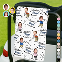 Gift For Father,Custom Photo,German,Summer,Non-Eng,Golf,Adorable,Cut-Face Photo - Eigenes Foto Bester Papi Opi Von Par - Personalisiertes Golf-Handtuch