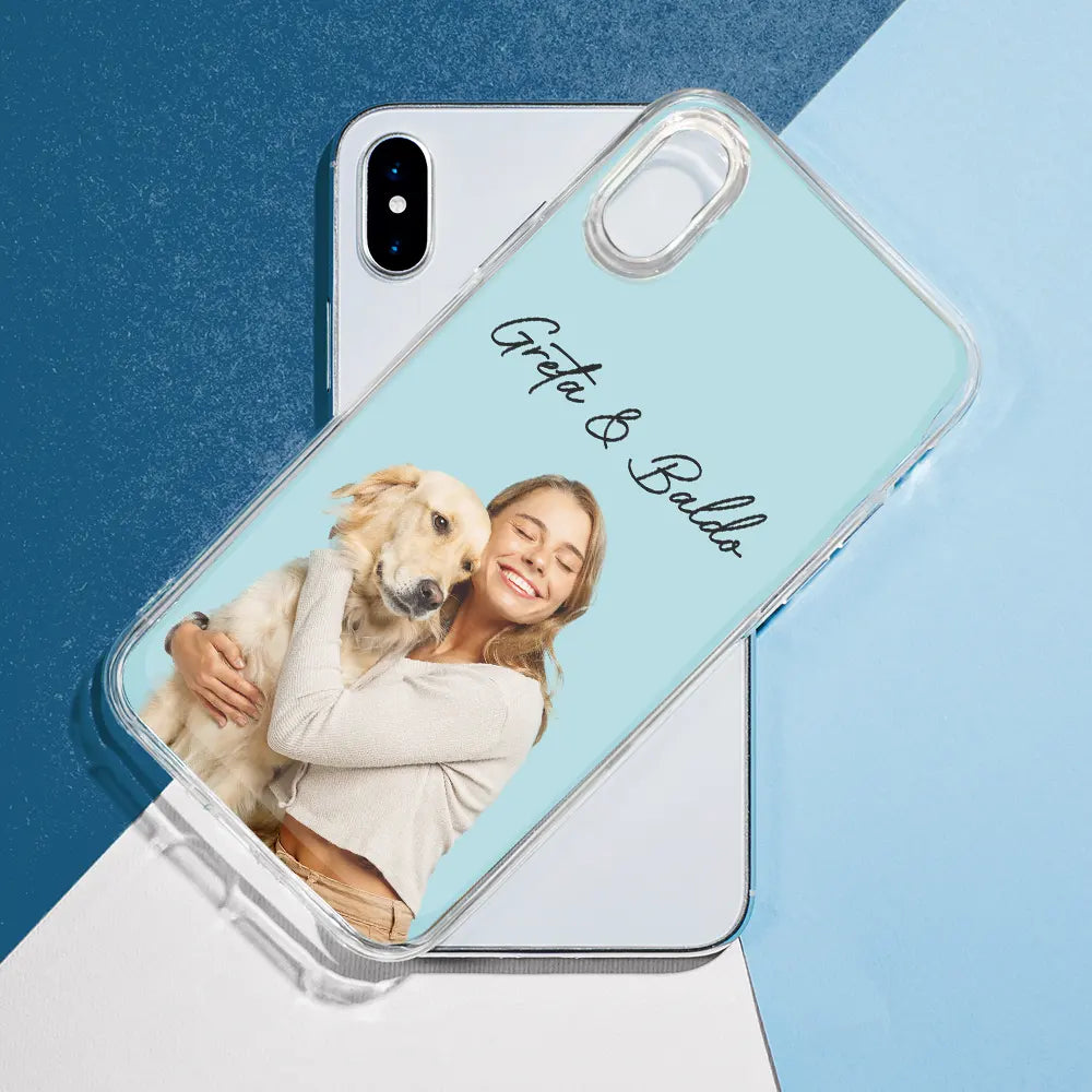 Pet Lovers,Pet Mom,Dog Mom,Dog Lovers,Cat Lovers,Cat Mom,Custom Photo,Love - Eigenes Foto Für Tierliebhaber - Personalisierte Transparente Handyhülle