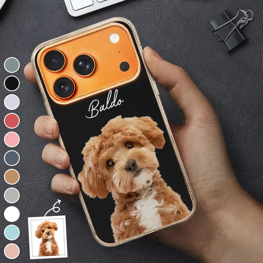 Pet Lovers,Pet Mom,Dog Mom,Dog Lovers,Cat Lovers,Cat Mom,Custom Photo,Love - Eigenes Foto Für Tierliebhaber - Personalisierte Transparente Handyhülle