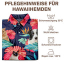 Custom Photo,Beach,German,Summer,Pet Lovers,Non-Eng,Playful,Cut-Face Photo - Eigenes Foto Gesichter Von Männer, Frauen Und Haustieren - Personalisiertes Hawaiihemd