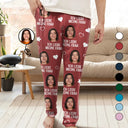Gift For Husband,Gift For Wife,Gift For Boyfriend,Gift For Girlfriend,Gift For Couples - Eigenes Foto Ich liebe meinen Geliebten - Personalisierte Pyjamahose