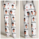Gift For Husband,Gift For Wife,Gift For Boyfriend,Gift For Girlfriend,Gift For Couples - Eigenes Foto Ich liebe meinen Geliebten - Personalisierte Pyjamahose