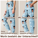 Gift For Husband,Gift For Wife,Gift For Boyfriend,Gift For Girlfriend,Gift For Couples - Eigenes Foto Ich liebe meinen Geliebten - Personalisierte Pyjamahose