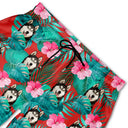 Custom Photo,German,Summer,Pet Lovers,Non-Eng,Playful,Cut-Face Photo,Icon - Eigenes Foto Lustige Gesichter Von Familie Und Haustieren - Personalisierte Unisex Badeshorts