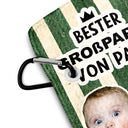 Gift For Father,Custom Photo,German,Summer,Non-Eng,Golf,Adorable,Cut-Face Photo - Eigenes Foto Lustiges Bester Papi Von Par Kind Vintage - Personalisiertes Golf-Handtuch