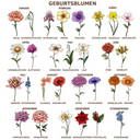 Gift For Bestie, Old Best friends, Gift For Women - Geburtsblumen Alte Freunde Wachsen Lassen - Personalisierte Schmuckschale Quadratisch