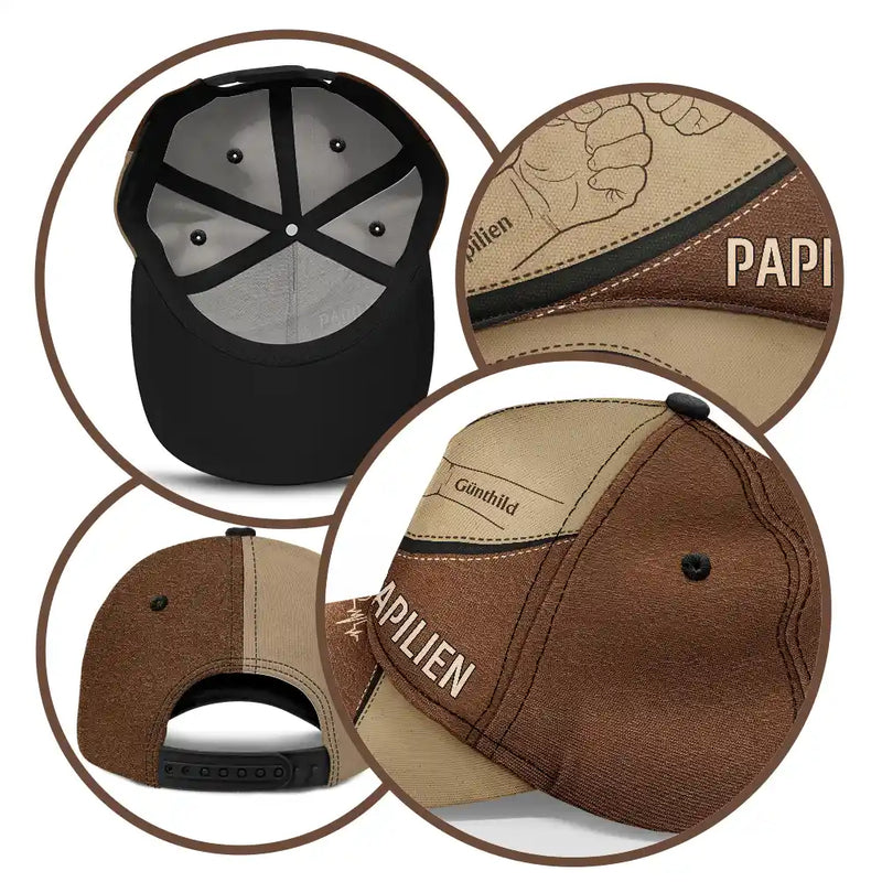 Gift For Father, Gift For Grandpa - Ghettofaust Beste Freunde Fürs Leben - Personalisierte Klassische Kappe